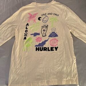 Hurley Cream Long Sleeve Tee